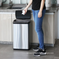 Square stainless steel smart sensor trash can automatic Induction 30L /50L smart trash bin auto trash can with lid